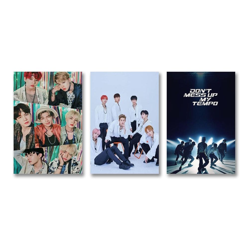 Placas Decorativas K Pop Decoração Para Parede 3 Peças