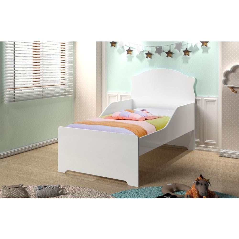 Mini Cama Infantil com Guarda Branco Premium