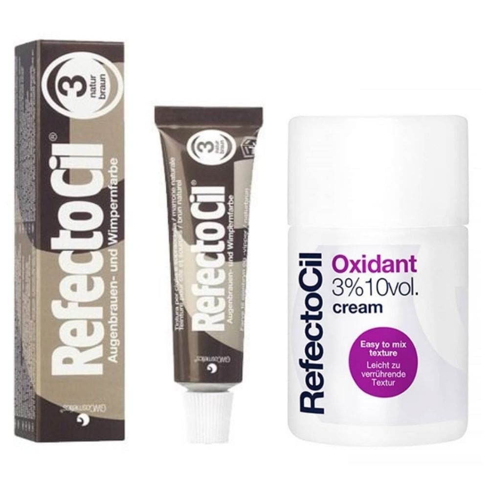 Refectocil Tintura Sobrancelhas Castanho Natural 3.0 e Oxidante Creme