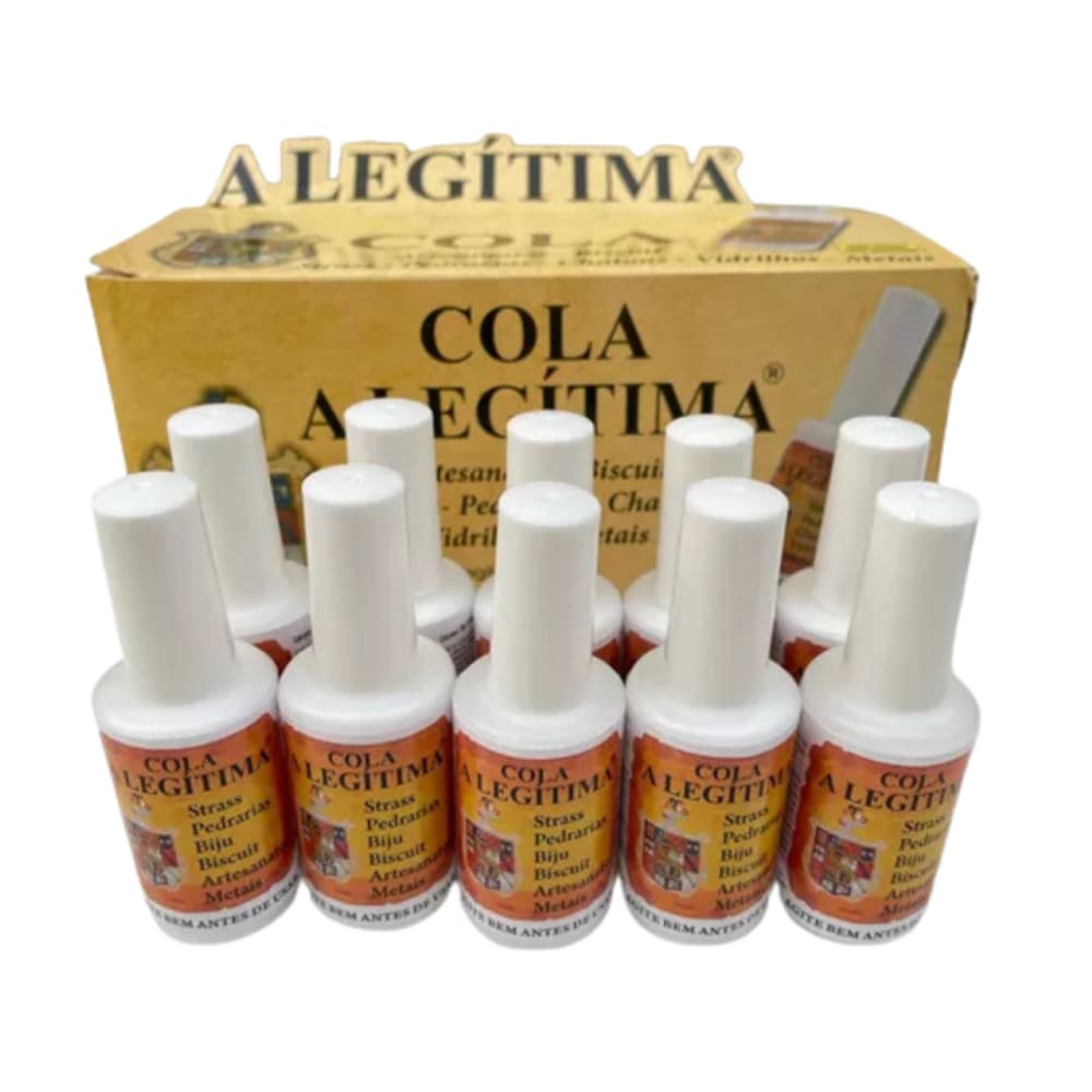 Kit C/ 30 Colas A Legítima Bijuterias Strass Artesanatos 20ml