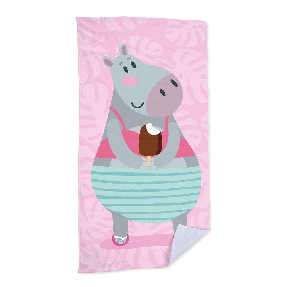 Toalha De Praia Ice Cream Hippo