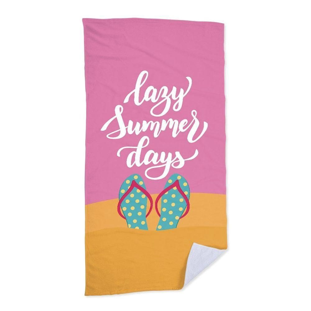 Toalha De Praia Flip Flops Lazy
