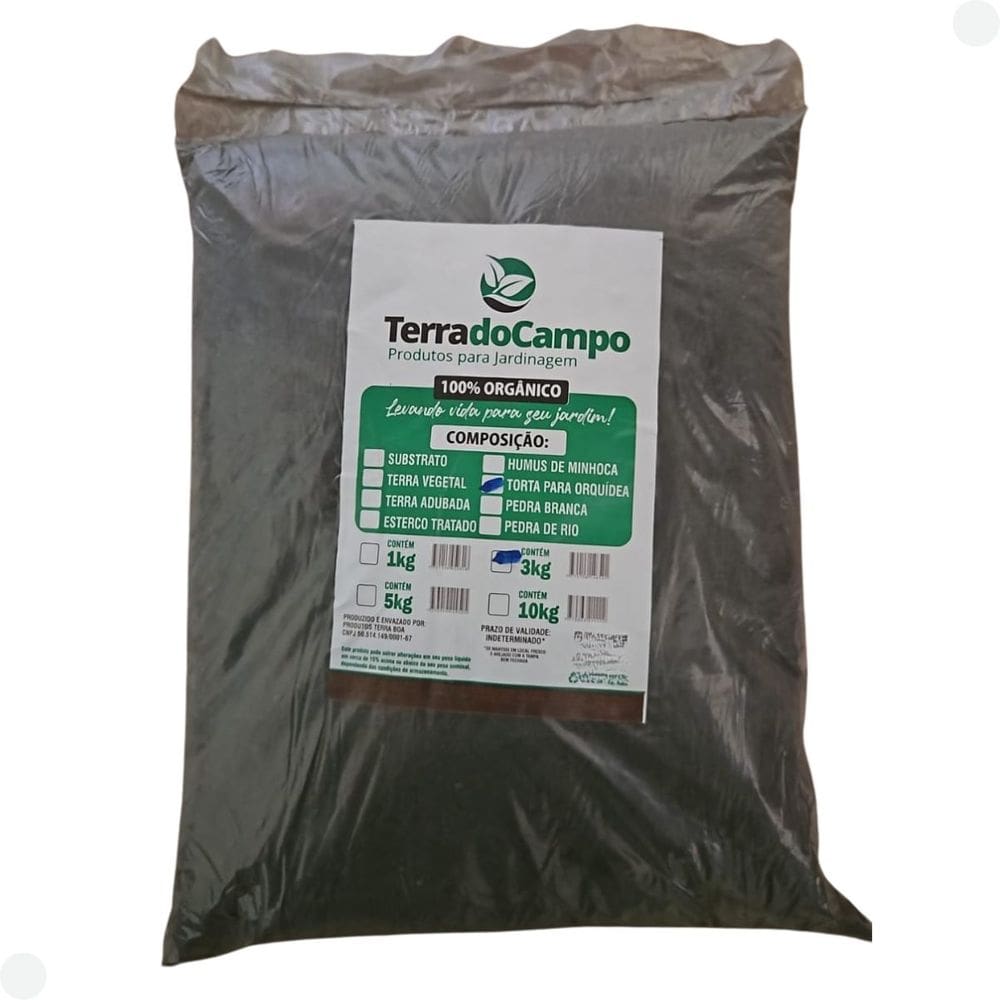 Torta Para Orquídea - Terra Para Plantio E Manutenção - 3Kg
