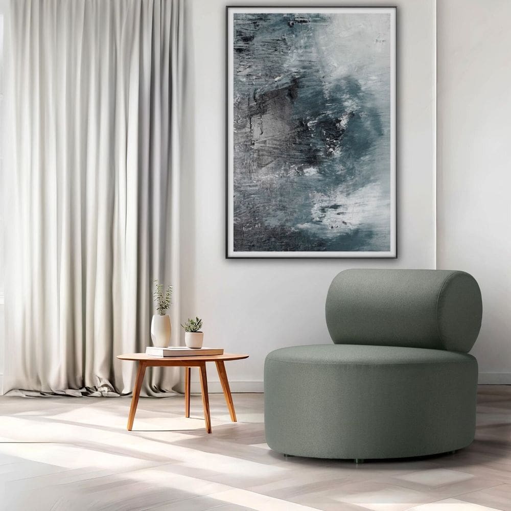 Poltrona Akiko Tec 3332 Estilo Moderno para Sala de Estar Verde