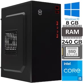Computador Core i5 3450, Memoria RAM 8GB, SSD 240GB, Rede Gigabit, Suporte M.2, Gab TGT-B110-PR01, Windows 10