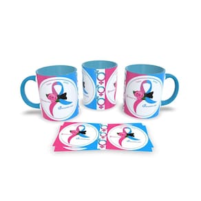 Canecas Azul de Porcelana Personalizadas Novembro Azul