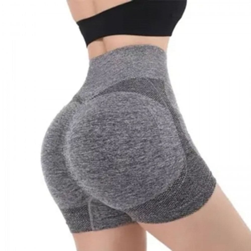 Short Levanta Bumbum Cintura Alta Treino Esportivo Yoga Academia Musculação Ginástica