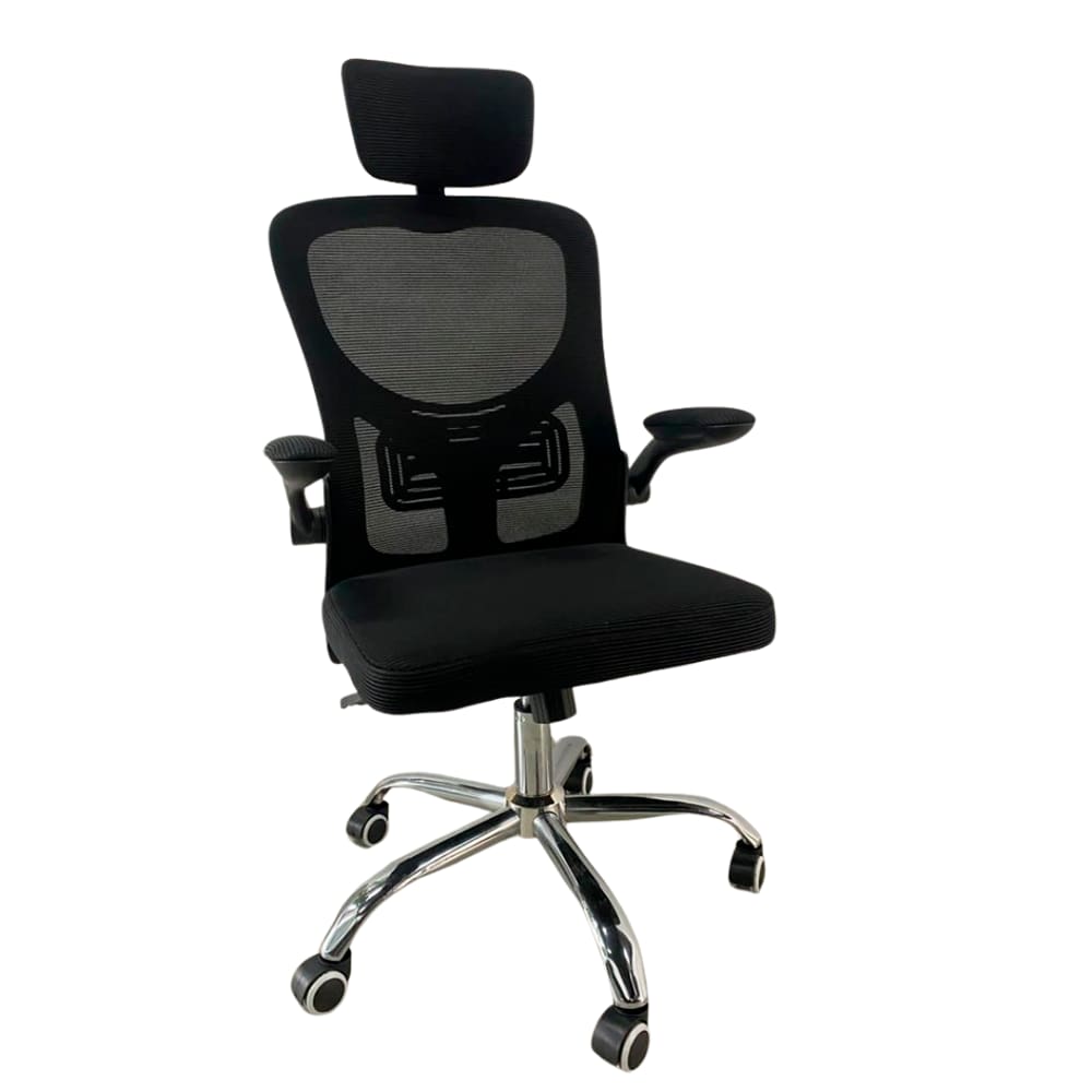 Cadeira De Escritório Presidente Executivo Elegance Metal Cromado 360