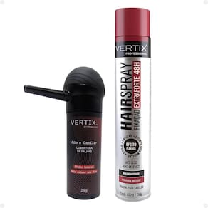 Kit Vertix: Fibra Capilar Loira, Aplicador e Spray Extraforte