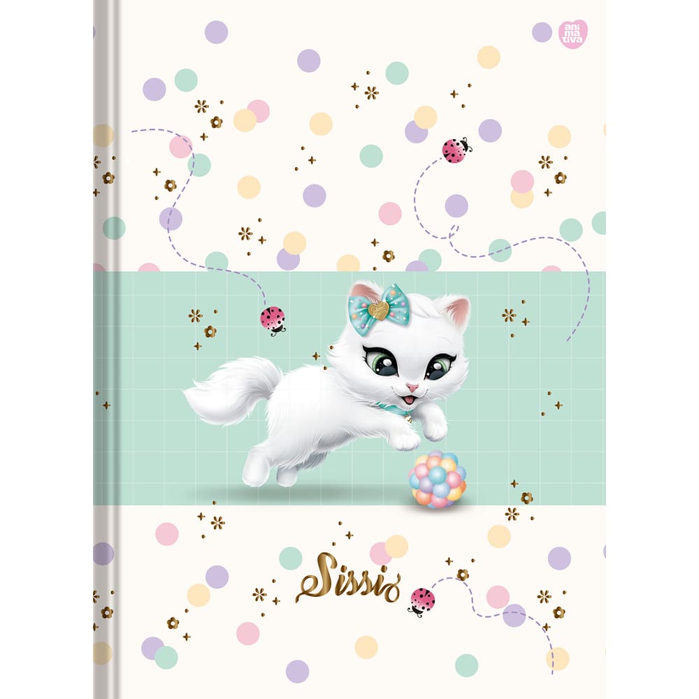 Caderno Brochura Pequeno 1/4 SISSI 80 Folhas – São Domingos
