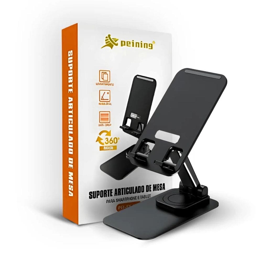 Suporte Articulado De Mesa Para Tablet E Smartphone (preto)
