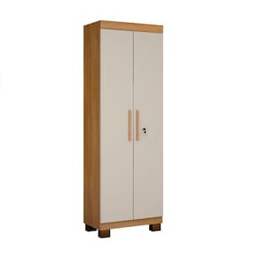 Armário Multiuso 2 Portas Asteca Valdemóveis Cinamomo/Off White