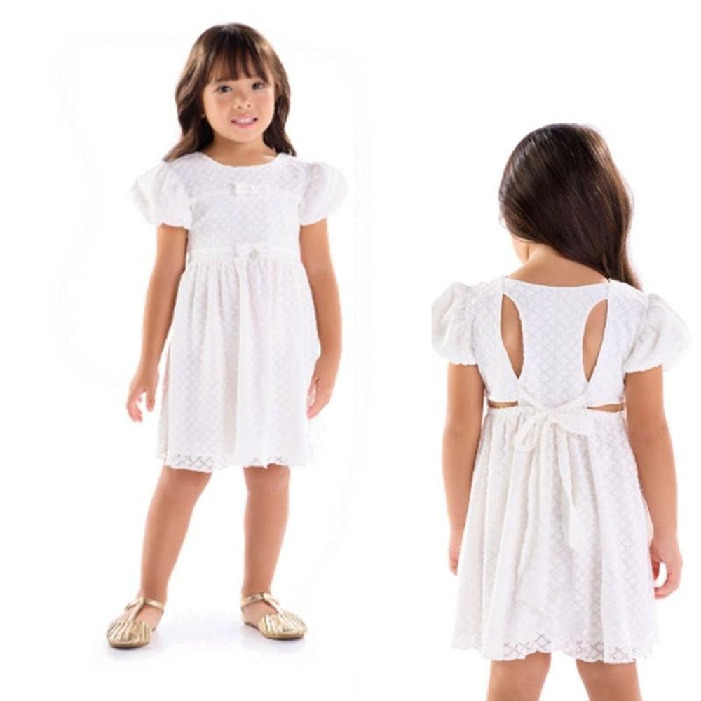Vestido trabalhado com laços Kiki Xodó