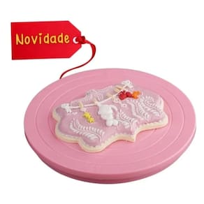 Bailarina Rosa Com Rolamento P/ Biscoito, Mini Bolo, Cupcake