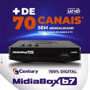 Recepitor Digital Midia B7 Hdtv sem Conversor  Integrado - Century