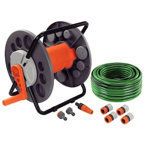 Mangueira de Jardim 20 Metros com Enrolador e Kit Irrigação 9 Peças TRAMONTINA