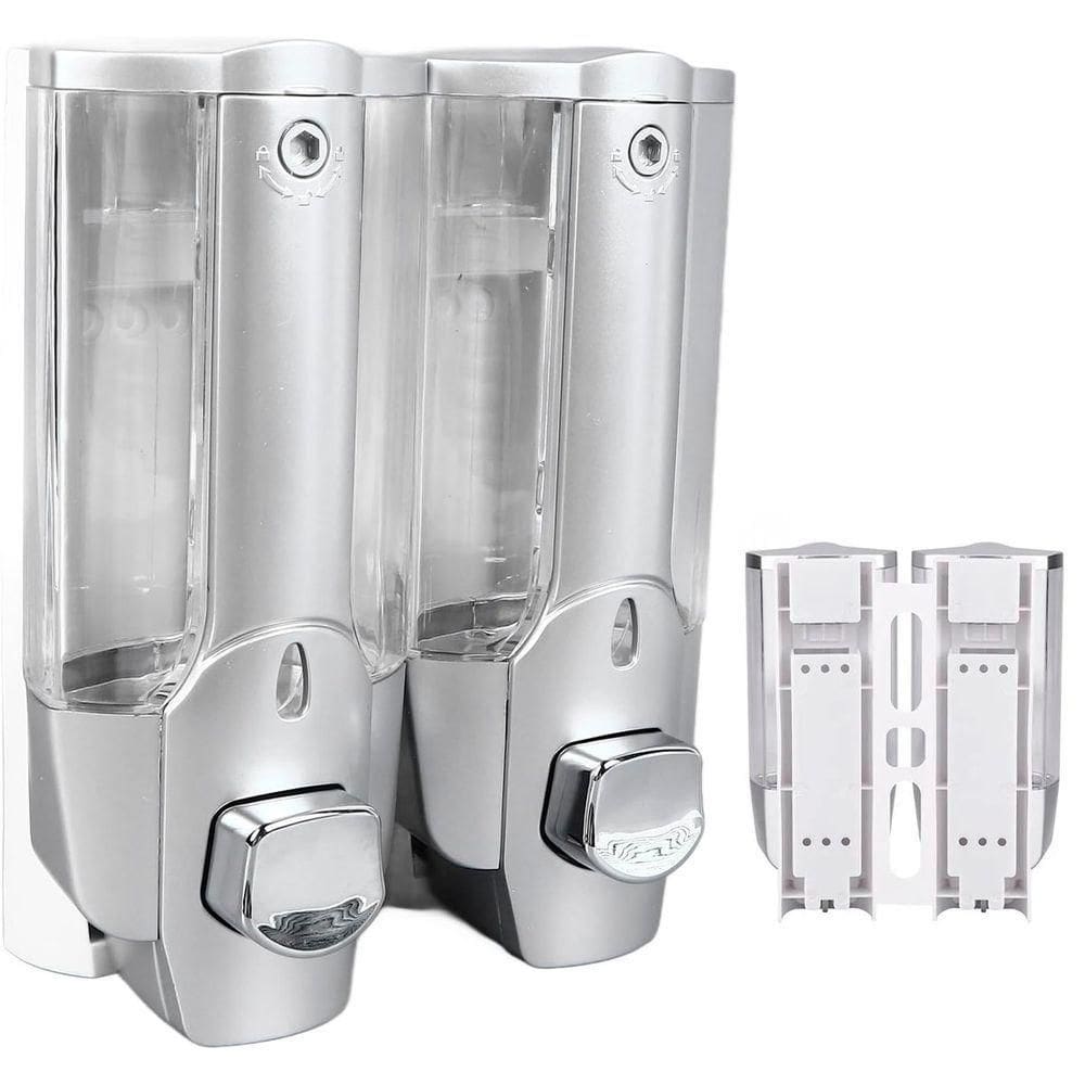 Dispenser Duplo Higienico Alcool Gel Sabonete Liquido Shampoo Loja Comercio Hotel Shopping Banheiro
