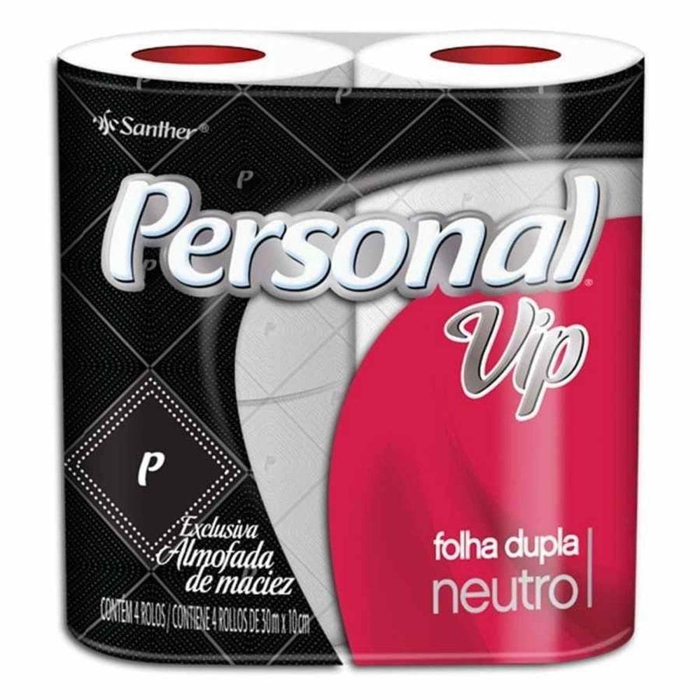 Papel Higiênico Personal Vip Folha Dupla Com 4 30 Mt