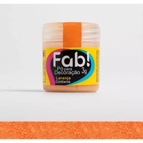 Corante Cintilante Para Decoração de Bolo Docinhos Sobremesas Comestíveis Fab 3 Gramas Laranja