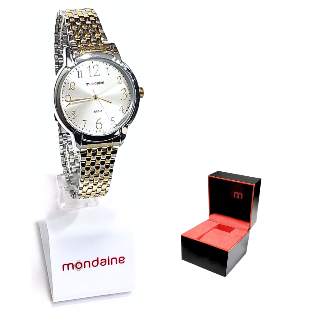 Relógio Mondaine Feminino Analógico Bicolor 53569LPMVBE1