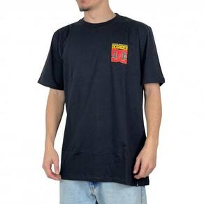 Camiseta DC Shoes Defensive Line SM25 Masculina Preto