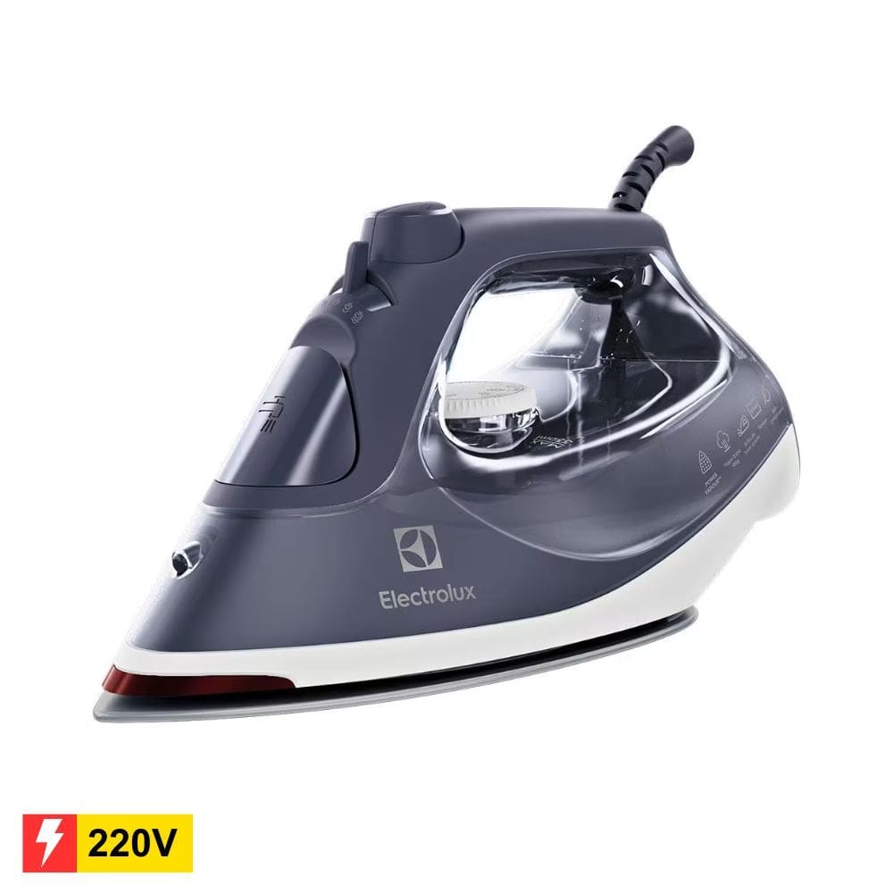 REEMBALADO: Ferro de Passar a Vapor e a Seco Electrolux Experience Care ESI60 Azul Marinho - 220V