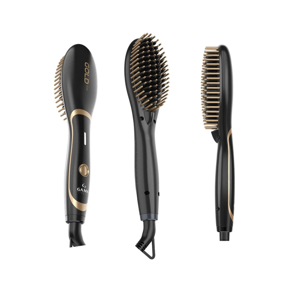 Escova Alisadora Gama Gold Ion Mini Bivolt