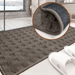 2 Tapete Banheiro Antiderrapante Grande Soft Re35 Js 50X100