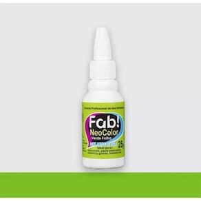 Corante Para Chocolate 25g Profissional de uso Universal Neocolor Fab! Verde Folha