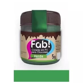 Corante em Pó Para Chocolate Fab 5 Gramas Verde