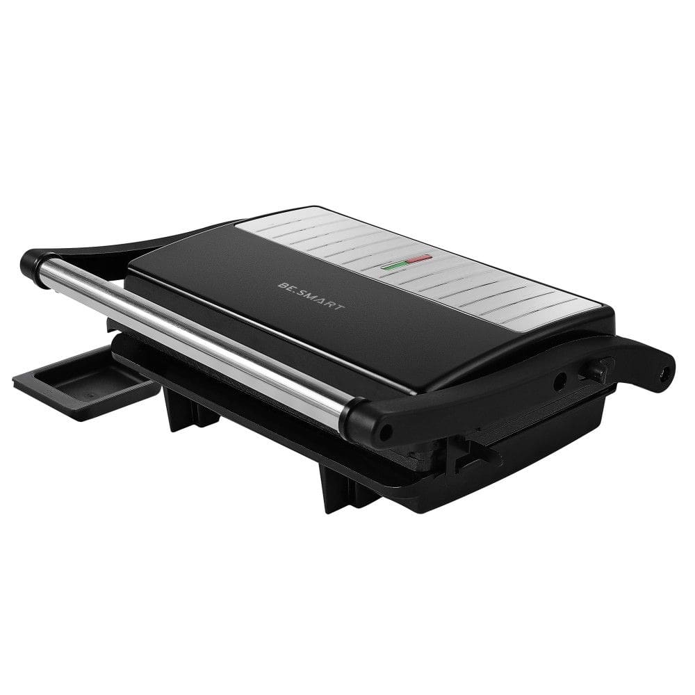 Grill Elétrico com Coletor de Gordura 127v Preto/Inox - Be Smart