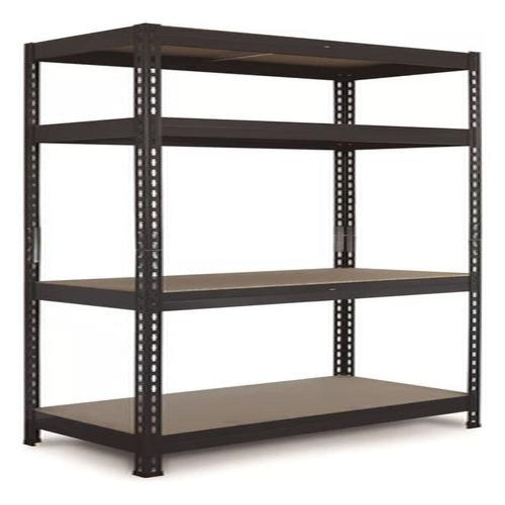 Estante De Aço E Madeira 4 Prateleiras 176x75x40cm Fixser