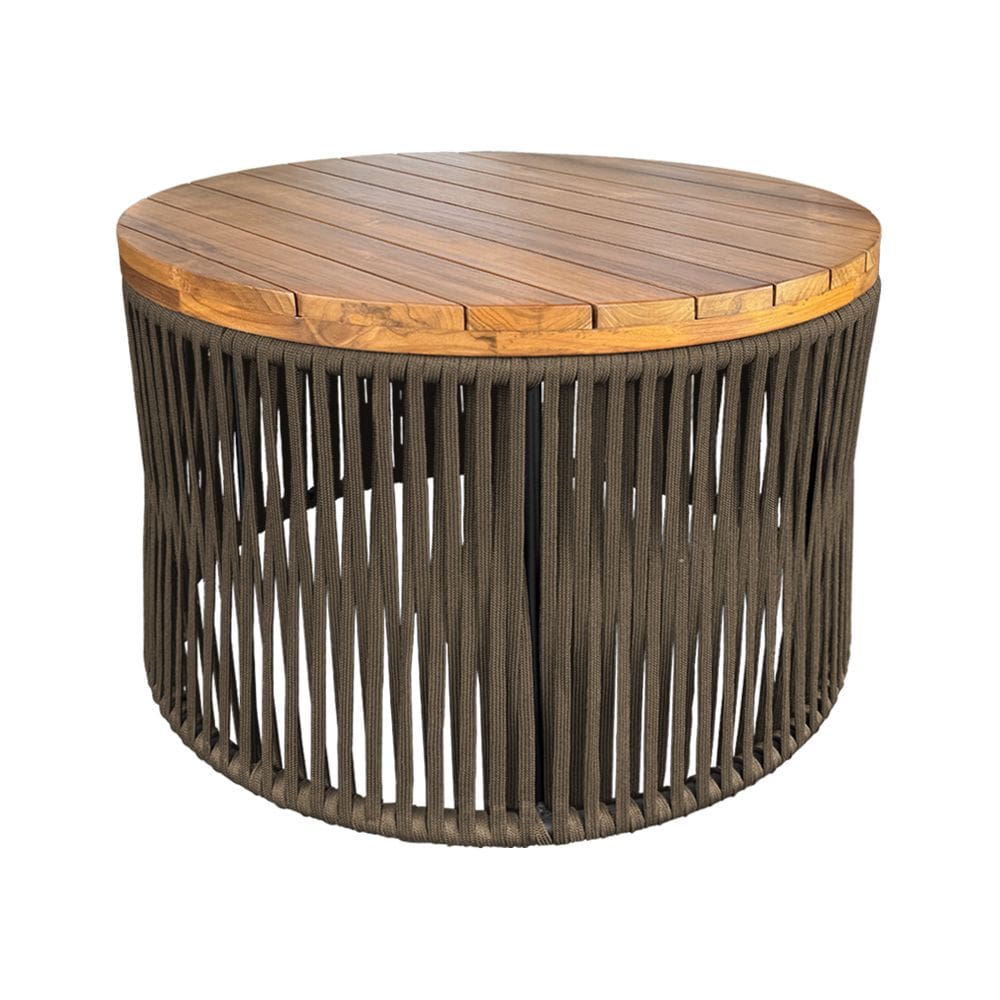 Mesa de Centro Berlim Alumínio Corda Náutica Rami
