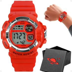 Relógio Infantil Digital Pulseira Silicone Ajustável + Caixa - Orizom Kids