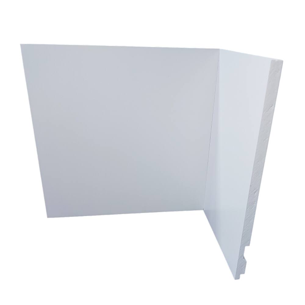 Rodapé de Poliestireno Branco Liso 20cm de altura Formix 3D - 1 Metro