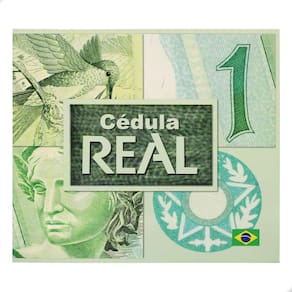 Folder Encarte para Cédula de 1 Real Descritivo