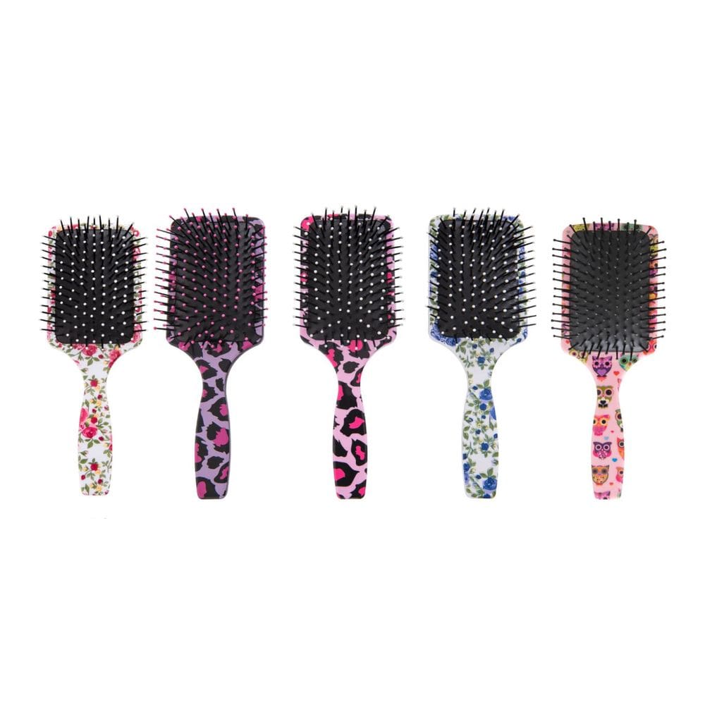 Escova de Cabelo Quadrada Estampada Escobel Colors 984 Variadas