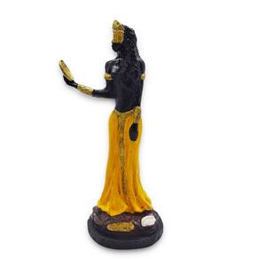 Estatua Orixá Oxum em Resina Prosperidade e Amor 15 cm