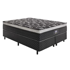 Conjunto Box Mola Casal 158Cm Opala Negro Gazin