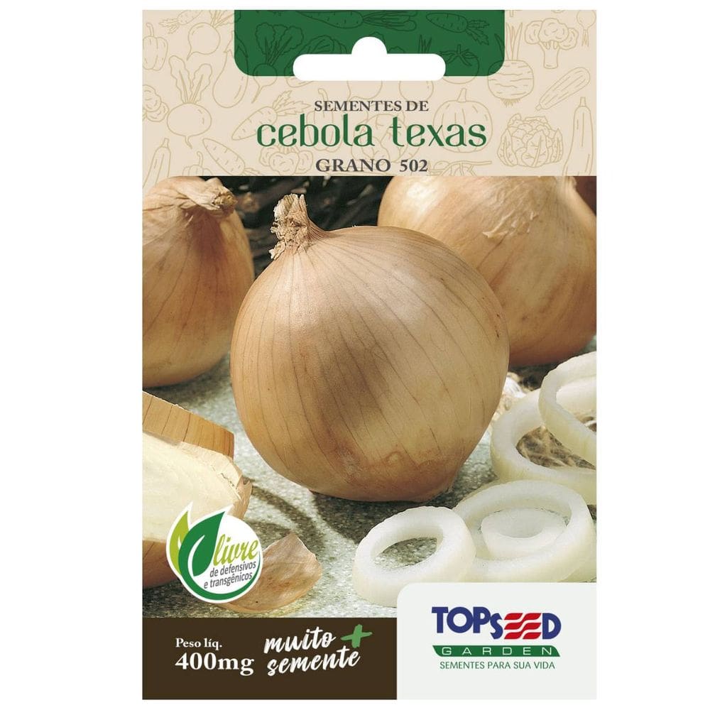 Sementes de Cebola Texas Early Grano 502 TOPSEED