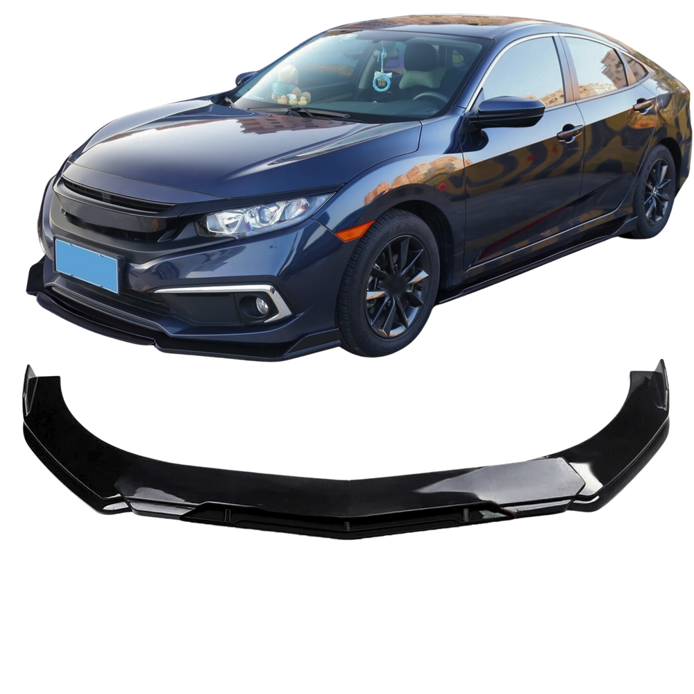 Saia Frontal Universal Ajustável Black Piano Carro Para-Choq