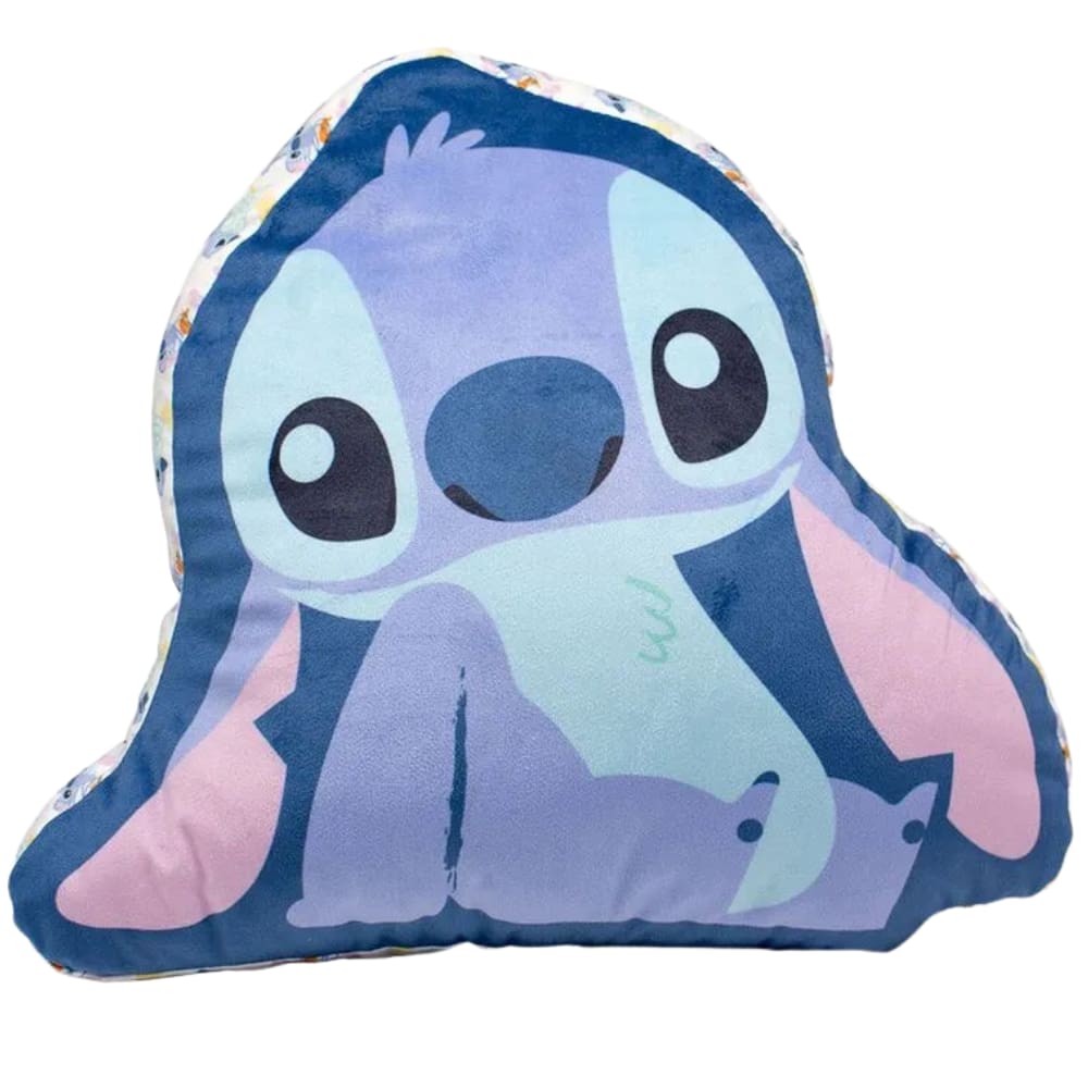 Almofada Stitch Ohana 3D Aveludada 34x40 Cm Oficial Disney
