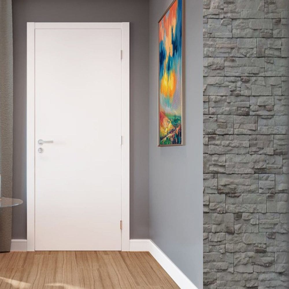 Rodapé de Poliestireno Liso 15cmx1,5cmx240cm Branco