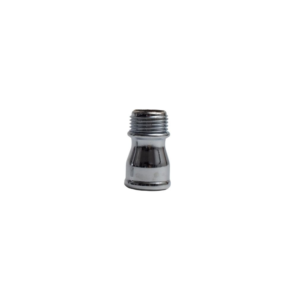 Prolongador 1/2" Curto 4cm de Metal para Torneira Cinza