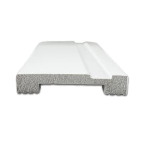 Guarnição de Poliestireno Frisado 7cmx1,5cmx220cm Branco