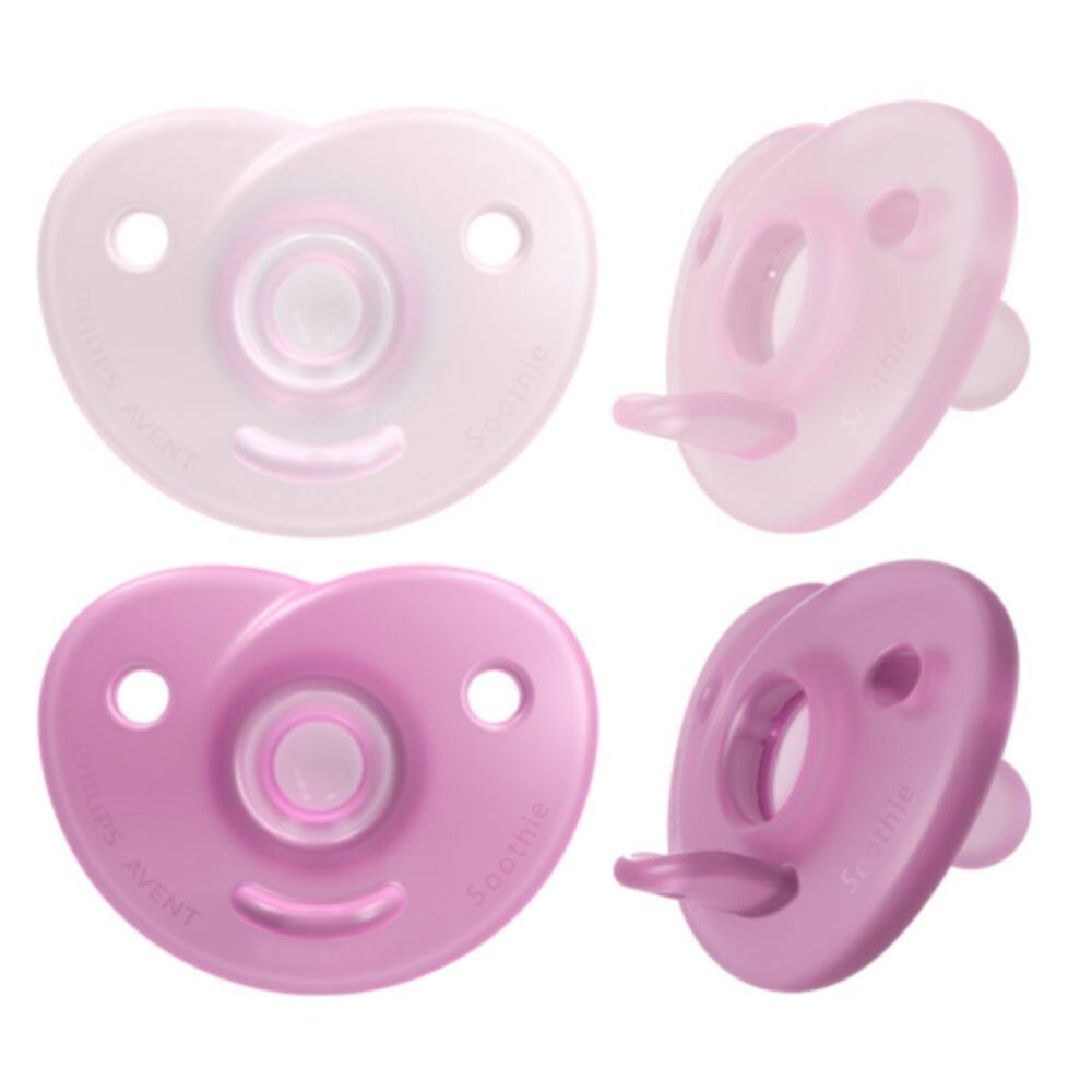 Chupeta Soothie 0-3 meses Rosa - Embalagem Dupla - Philips Avent