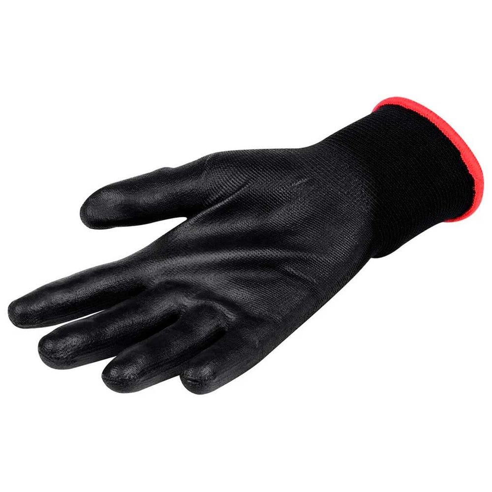 Luva De Segurança Poliester Banhada Pu 9" Preta Touch Wk29