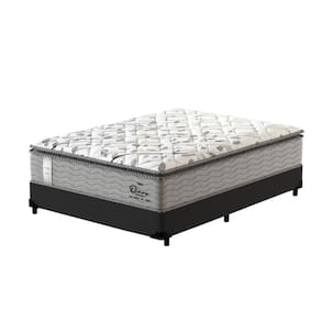 Cama Box Casal Preta + Colchão de Molas Ensacadas - Probel - Guarda-Costas Ouro - 138x188x69cm