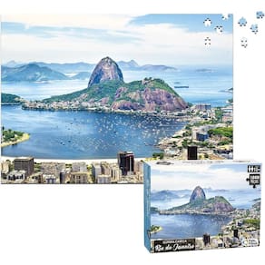 Quebra Cabeça Rio De Janeiro Com 1000 Peças Jogo Pedagógico - Pais e Filhos