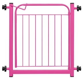 Portão Portãozinho 69cm Pet Portátil Dobrável Rosa